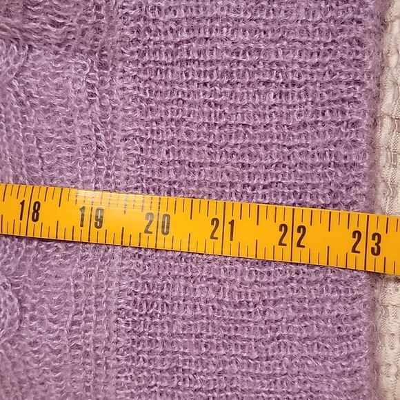 Vintage 1980th mohair  knit  sweater size Large. - Picture 6 of 12